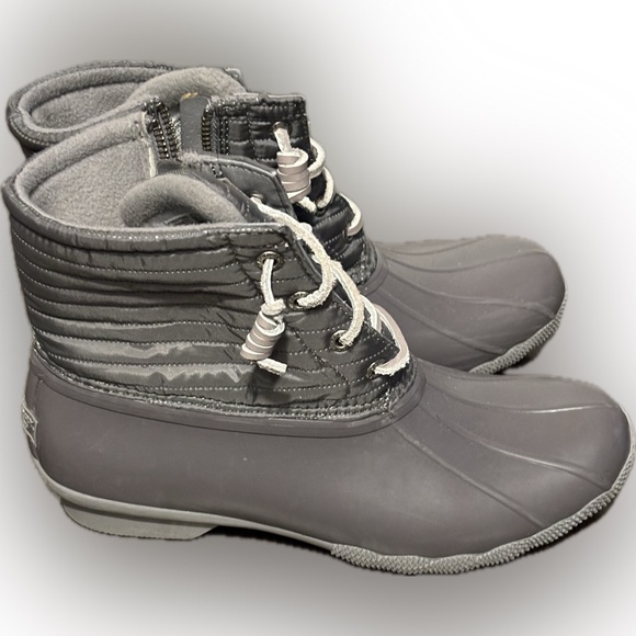 Sperry Women's Saltwater Nylon Pac Boots - Grey Size: 7.5 - Picture 2 of 7